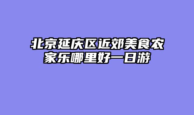 北京延庆区近郊美食农家乐哪里好一日游