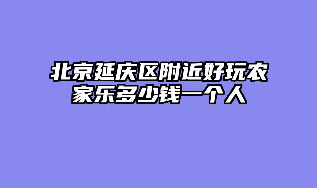 北京延庆区附近好玩农家乐多少钱一个人
