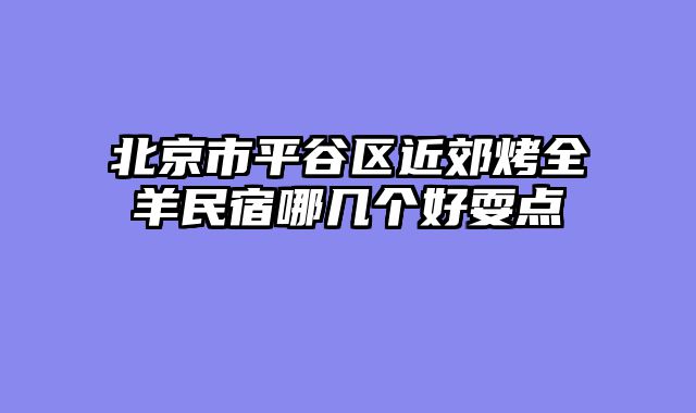 北京市平谷区近郊烤全羊民宿哪几个好耍点