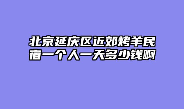 北京延庆区近郊烤羊民宿一个人一天多少钱啊