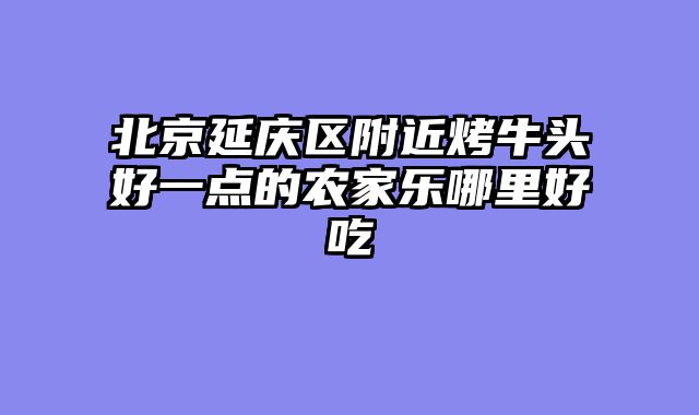 北京延庆区附近烤牛头好一点的农家乐哪里好吃