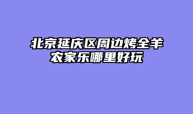 北京延庆区周边烤全羊农家乐哪里好玩