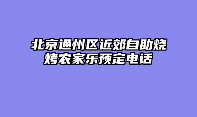 北京通州区近郊自助烧烤农家乐预定电话