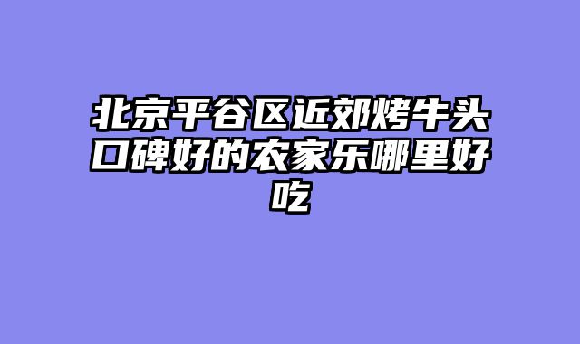 北京平谷区近郊烤牛头口碑好的农家乐哪里好吃