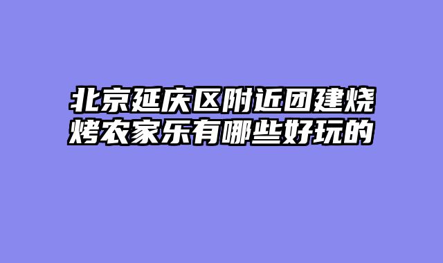 北京延庆区附近团建烧烤农家乐有哪些好玩的