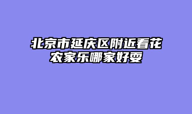 北京市延庆区附近看花农家乐哪家好耍