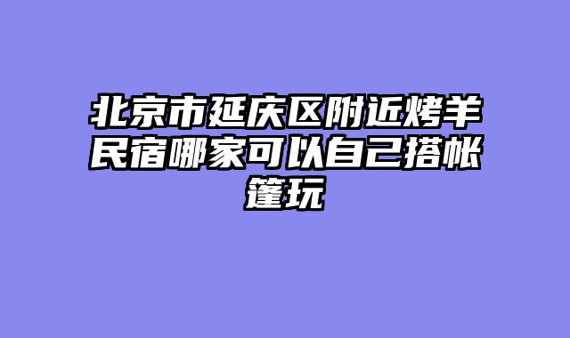 北京市延庆区附近烤羊民宿哪家可以自己搭帐篷玩