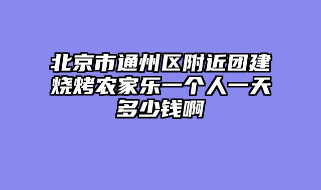 北京市通州区附近团建烧烤农家乐一个人一天多少钱啊