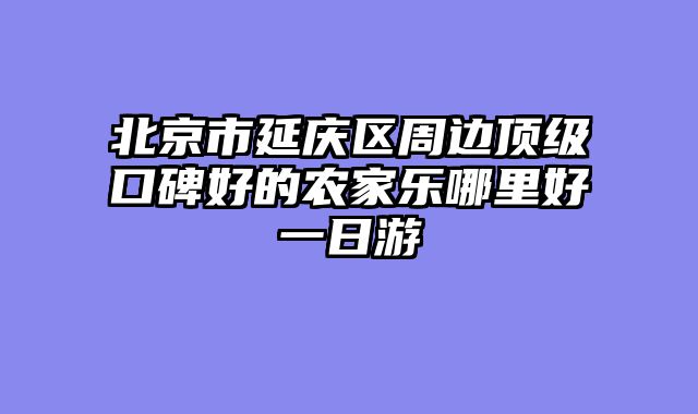 北京市延庆区周边顶级口碑好的农家乐哪里好一日游