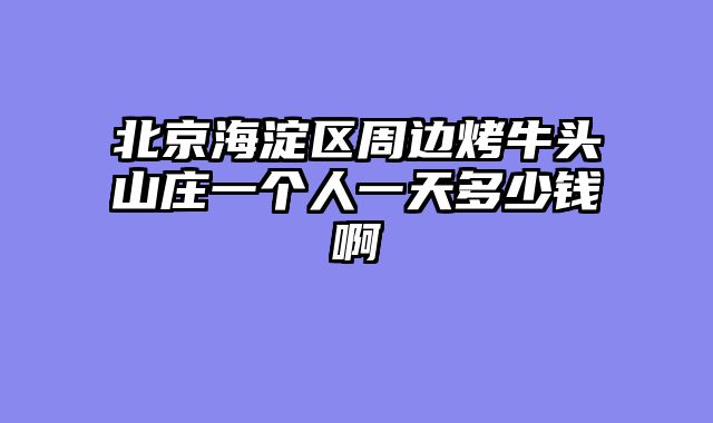 北京海淀区周边烤牛头山庄一个人一天多少钱啊