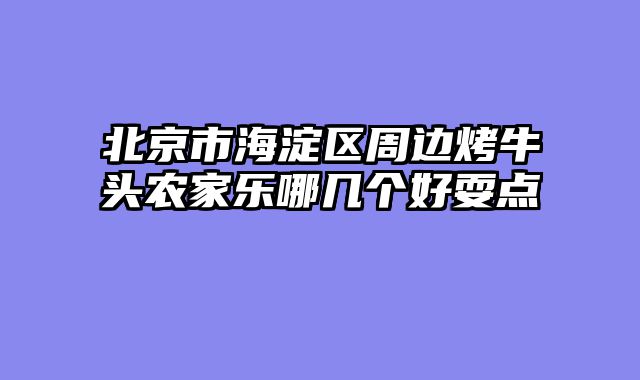 北京市海淀区周边烤牛头农家乐哪几个好耍点