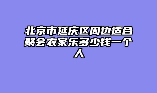 北京市延庆区周边适合聚会农家乐多少钱一个人
