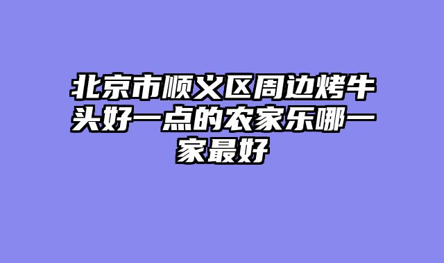 北京市顺义区周边烤牛头好一点的农家乐哪一家最好
