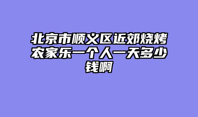北京市顺义区近郊烧烤农家乐一个人一天多少钱啊