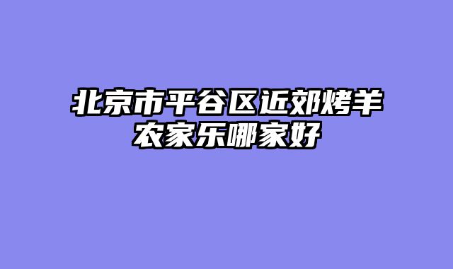 北京市平谷区近郊烤羊农家乐哪家好