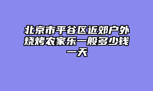 北京市平谷区近郊户外烧烤农家乐一般多少钱一天
