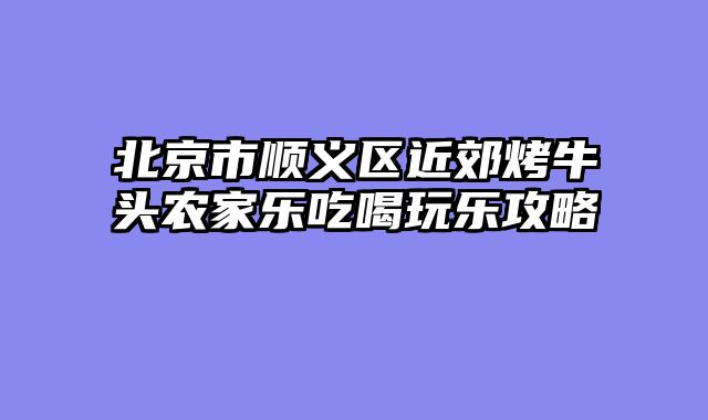 北京市顺义区近郊烤牛头农家乐吃喝玩乐攻略