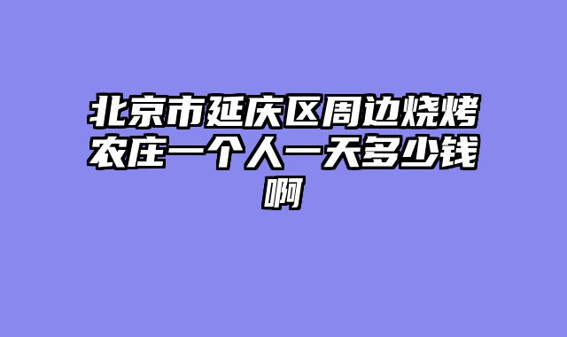 北京市延庆区周边烧烤农庄一个人一天多少钱啊